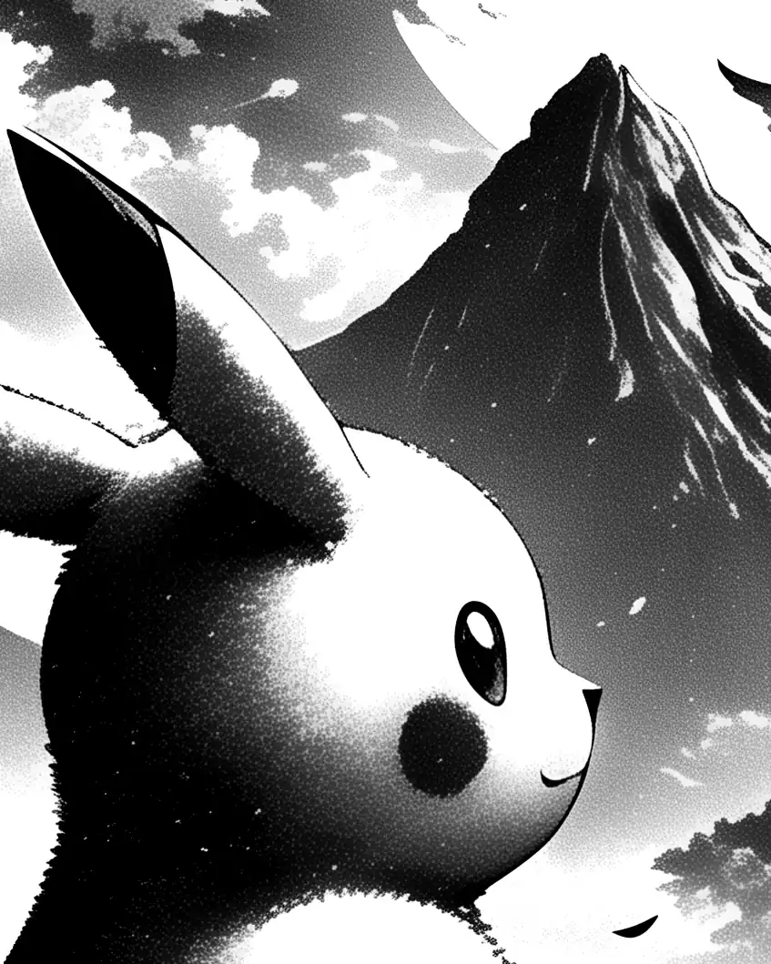 Pikachu Tempio – 30 x 40 cm - immagine 8