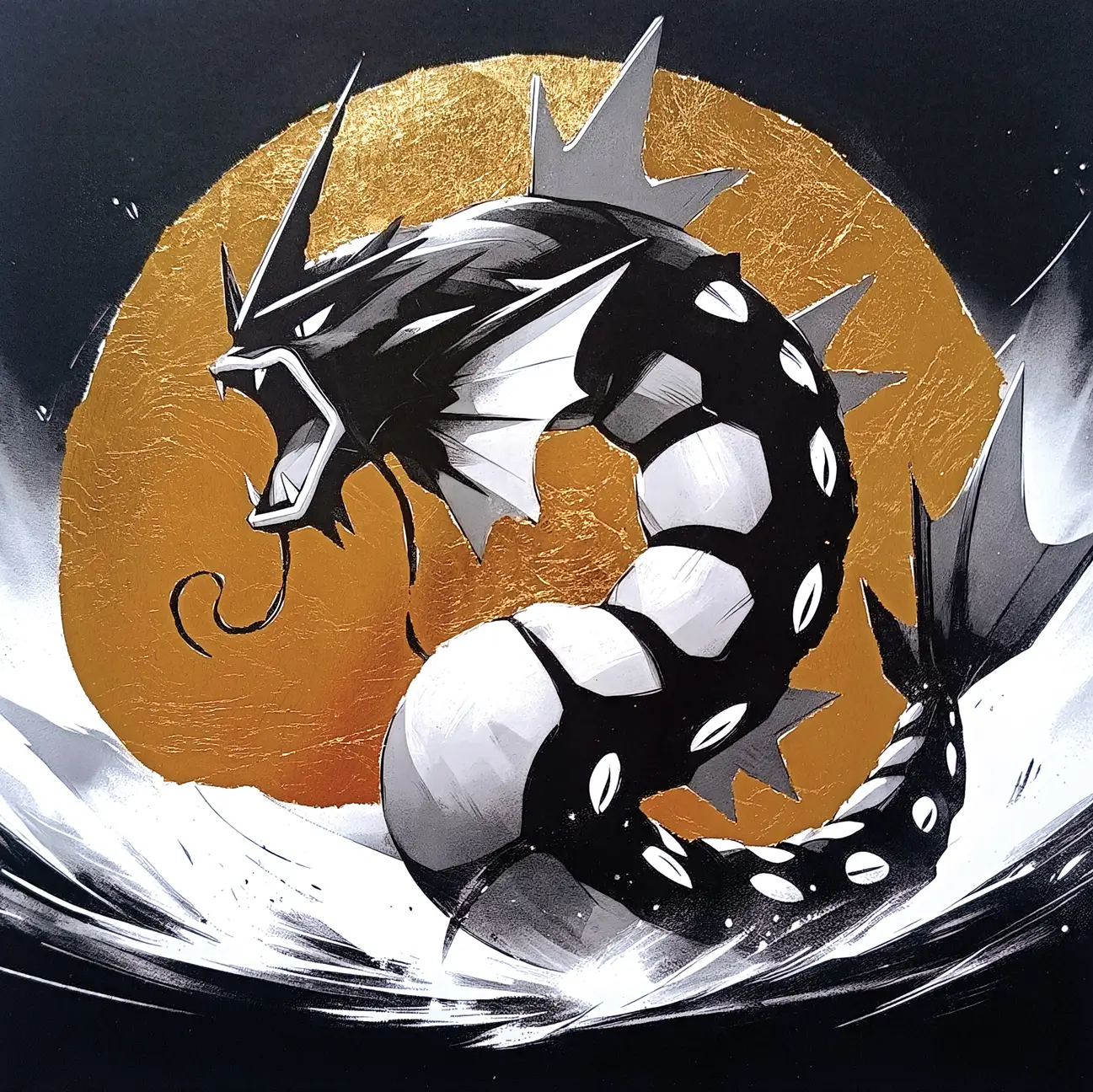 Gyarados – 30 x 30 cm