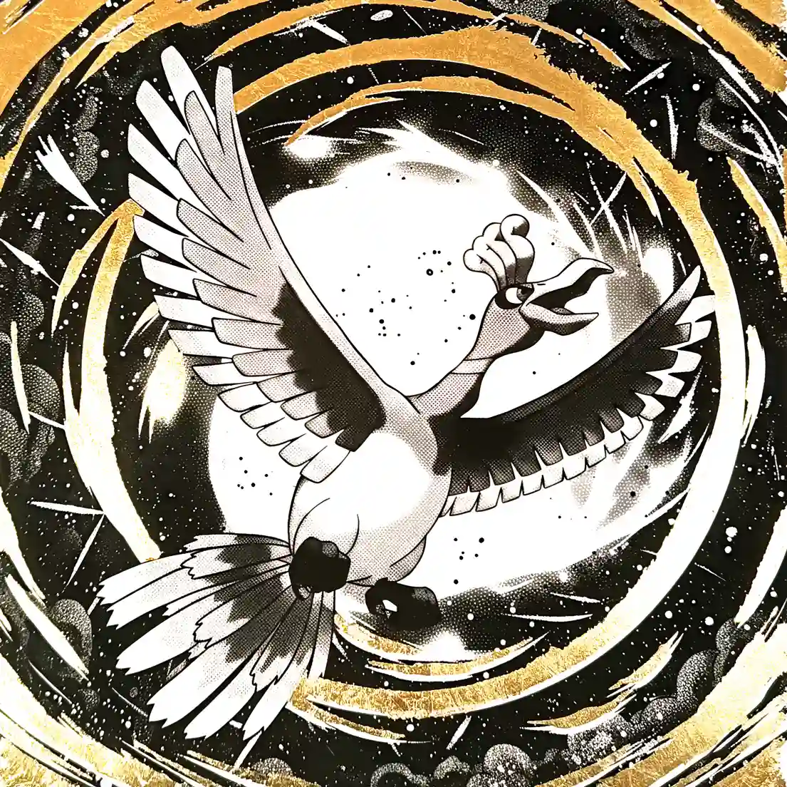 Ho-Oh – 30 x 30 cm