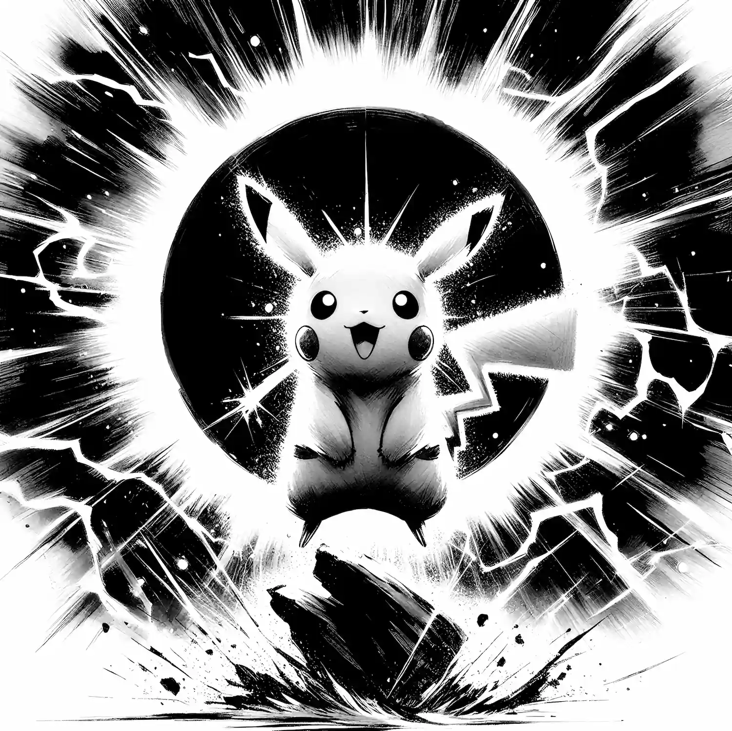 Pikachu Flash – 30 x 30 cm - immagine 3