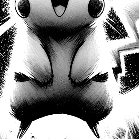 Pikachu Flash – 30 x 30 cm - immagine 5