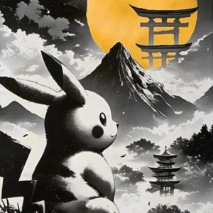 Pikachu Tempio – 30 x 40 cm