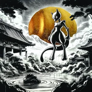 Mewtwo Tempio – 30 x 30 cm