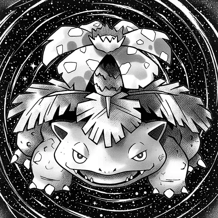 Venusaur Dark Galaxy – 30 x 30 cm - Image 2