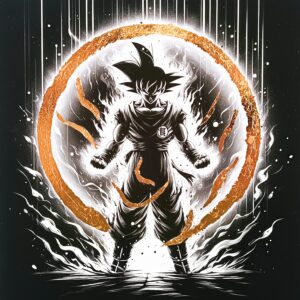 Goku Aura – 30 x 30 cm