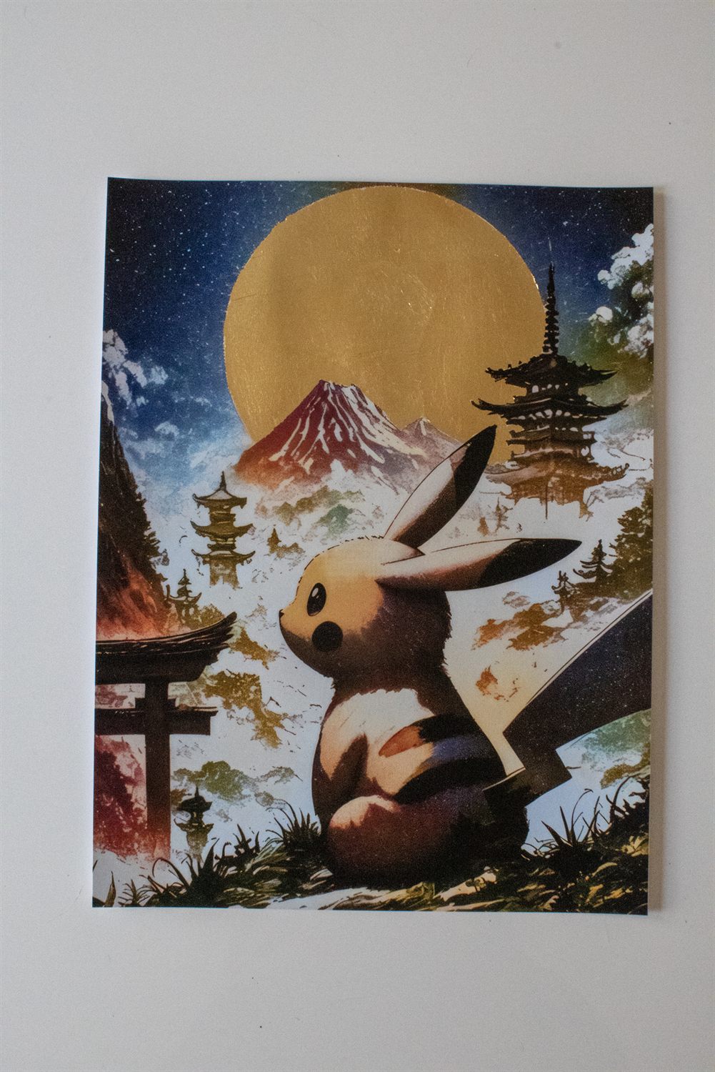 Pikachu Fuji Color – 30 x 40 cm