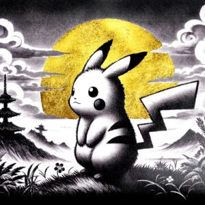 Pikachu Zen – 30 x 30 cm
