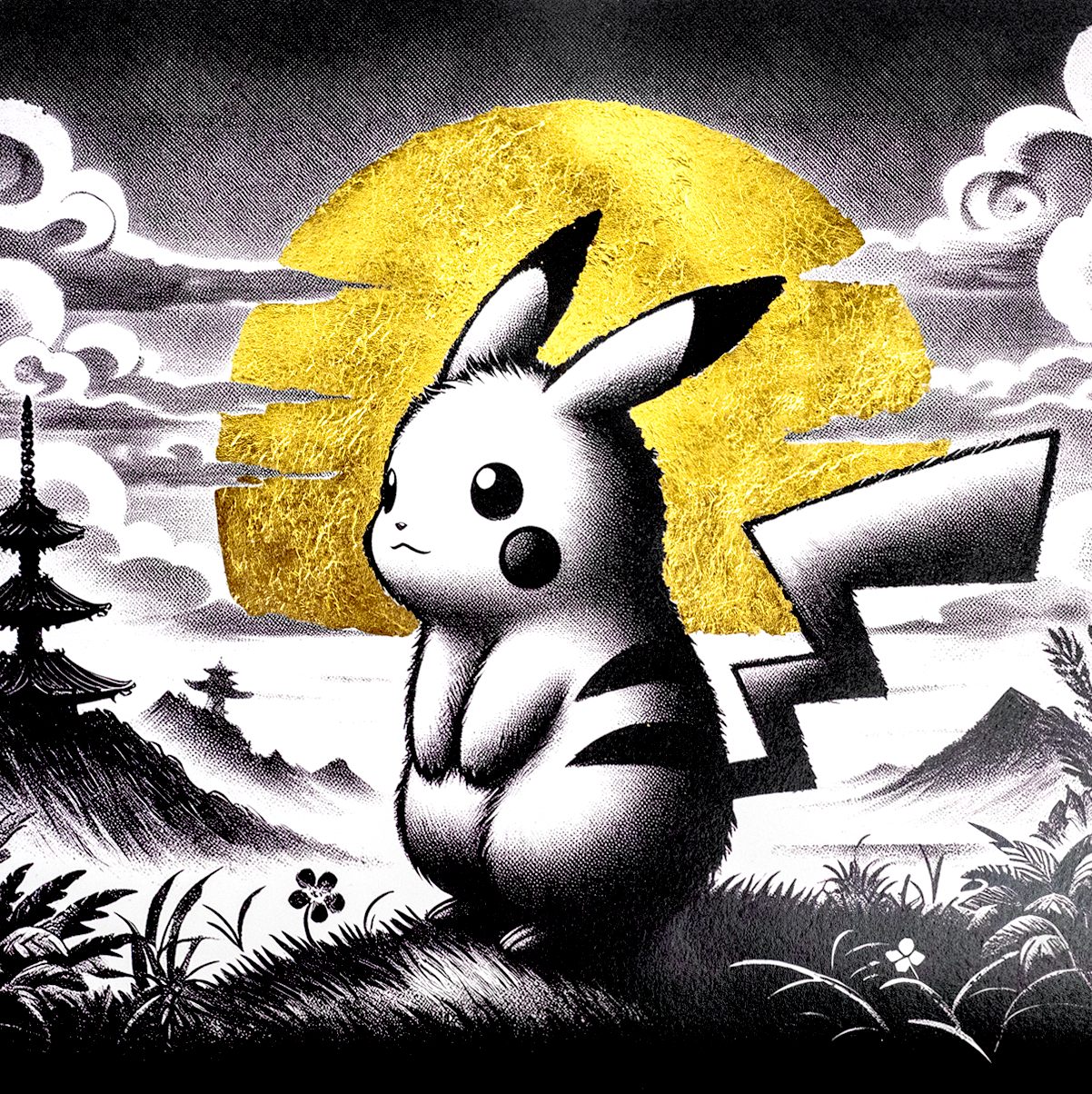 Pikachu Zen – 30 x 30 cm